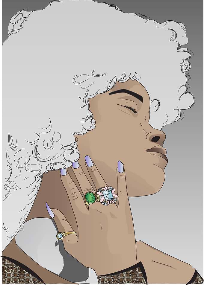 Afro Lady Portrait