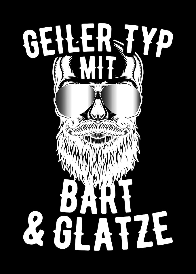 Geiler Typ Mit Bart Glatze