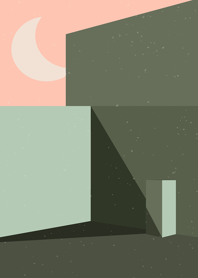 Minimal house nightview