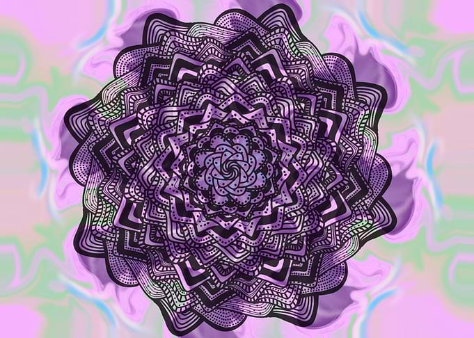 Black mandala