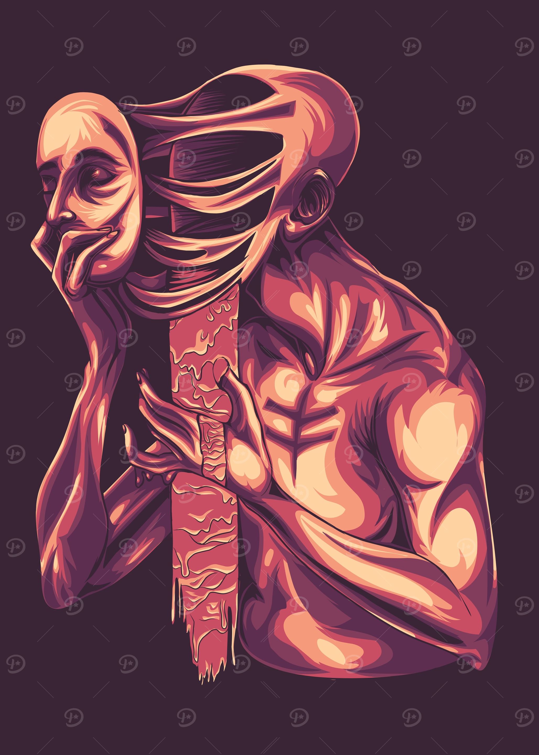 depression illustration ar