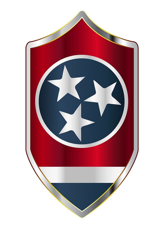 Tennessee Flag On Sheld