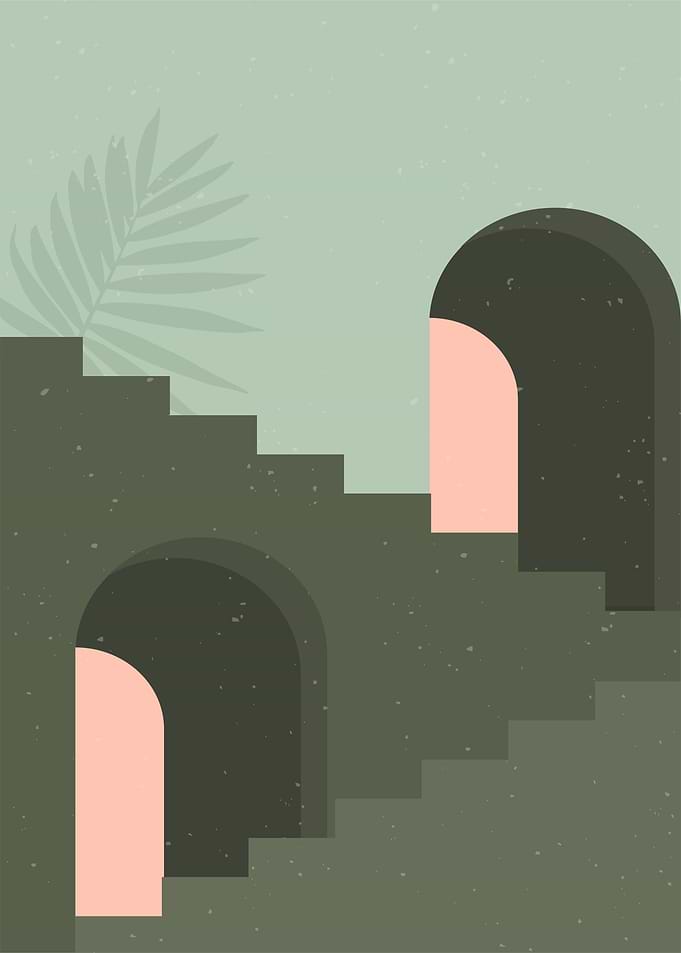 Minimalistic houses Art