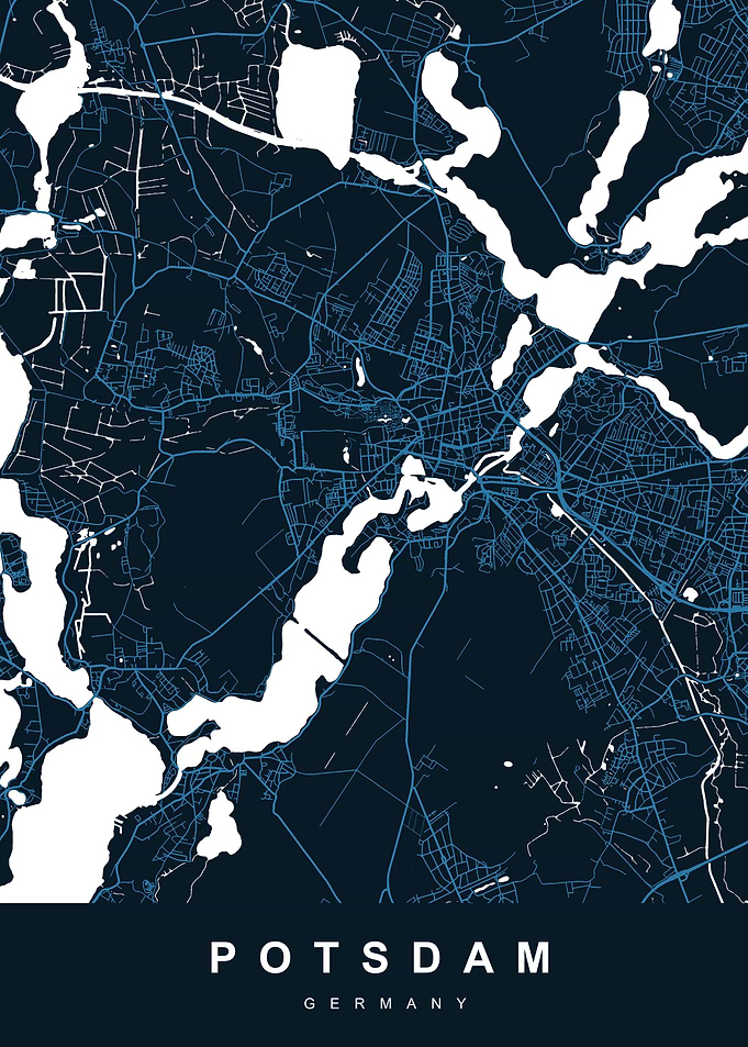 POTSDAM Map GERMANY
