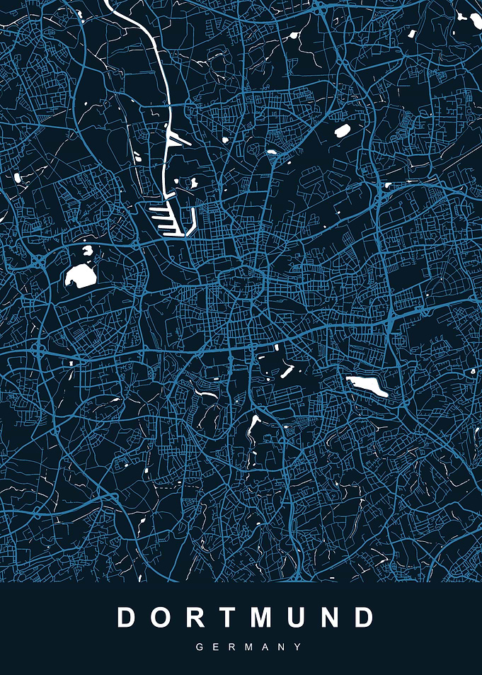 DORTMUND Map GERMANY