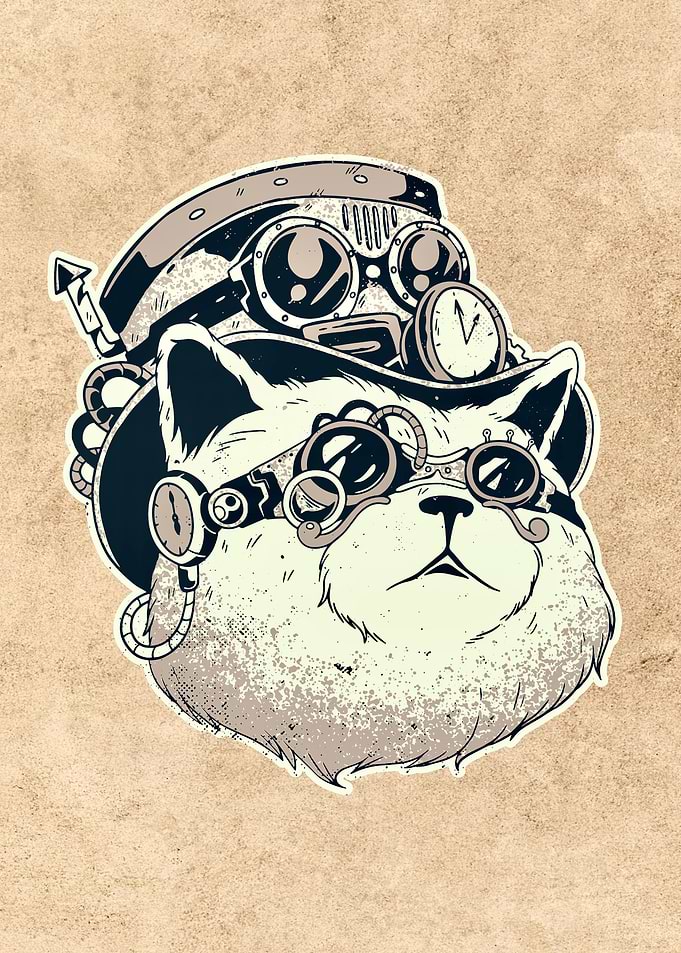 Steampunk cat
