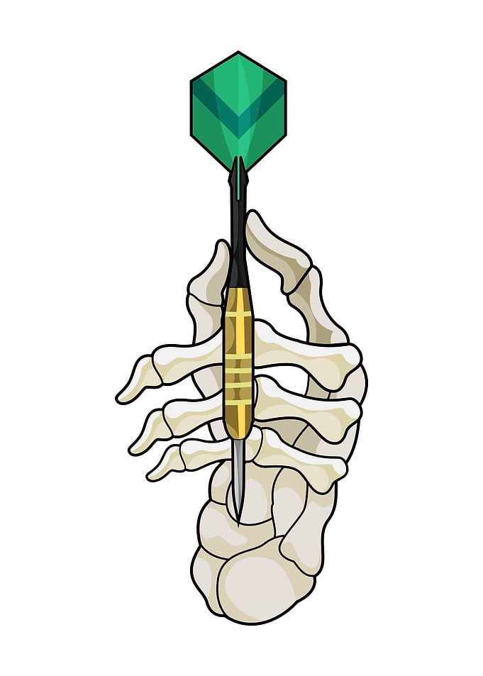 Skeleton Hand Darts Dart