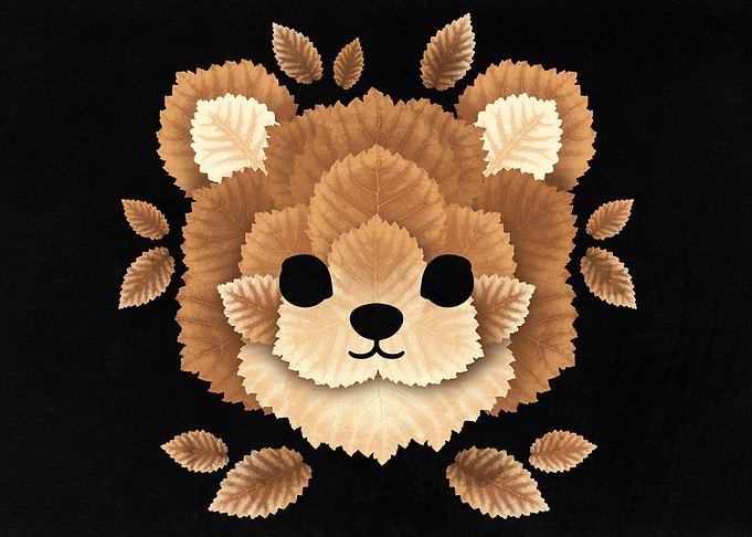 Bear of leaves