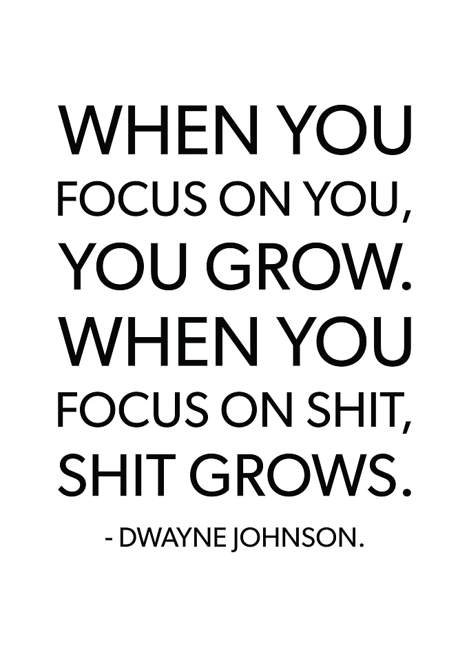 Focus On You and Grow