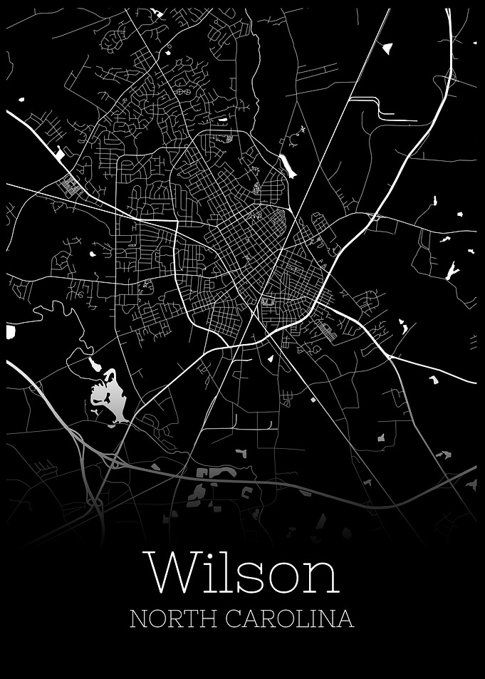 Wilson North Carolina map