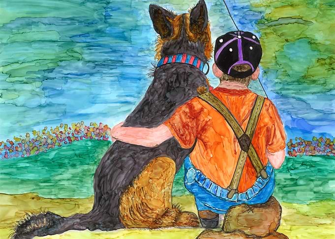 Friends German Shepherd