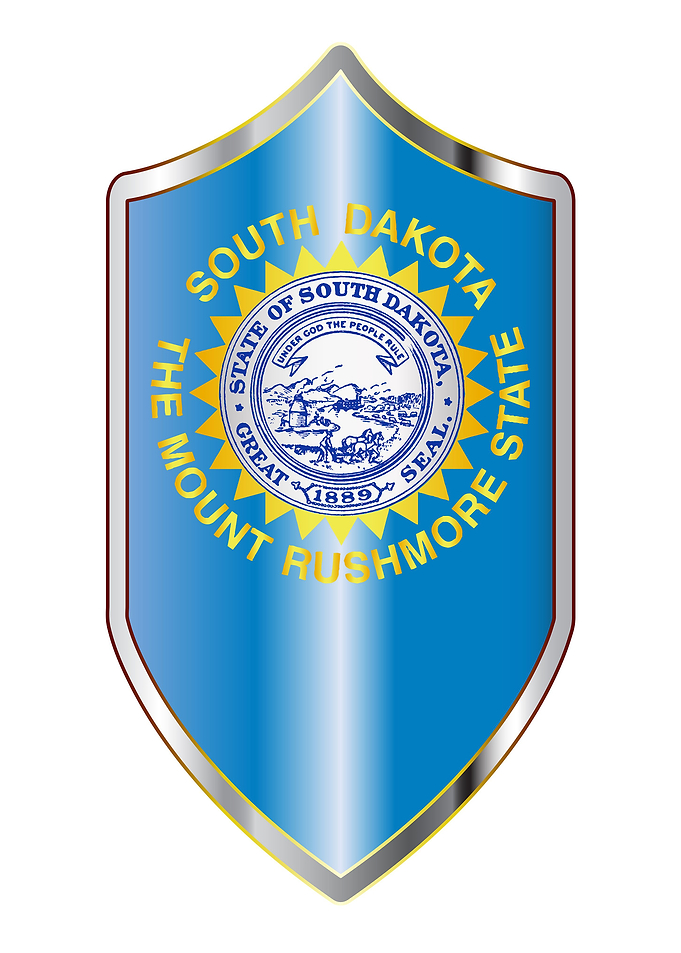 South Dakota Flag Shield