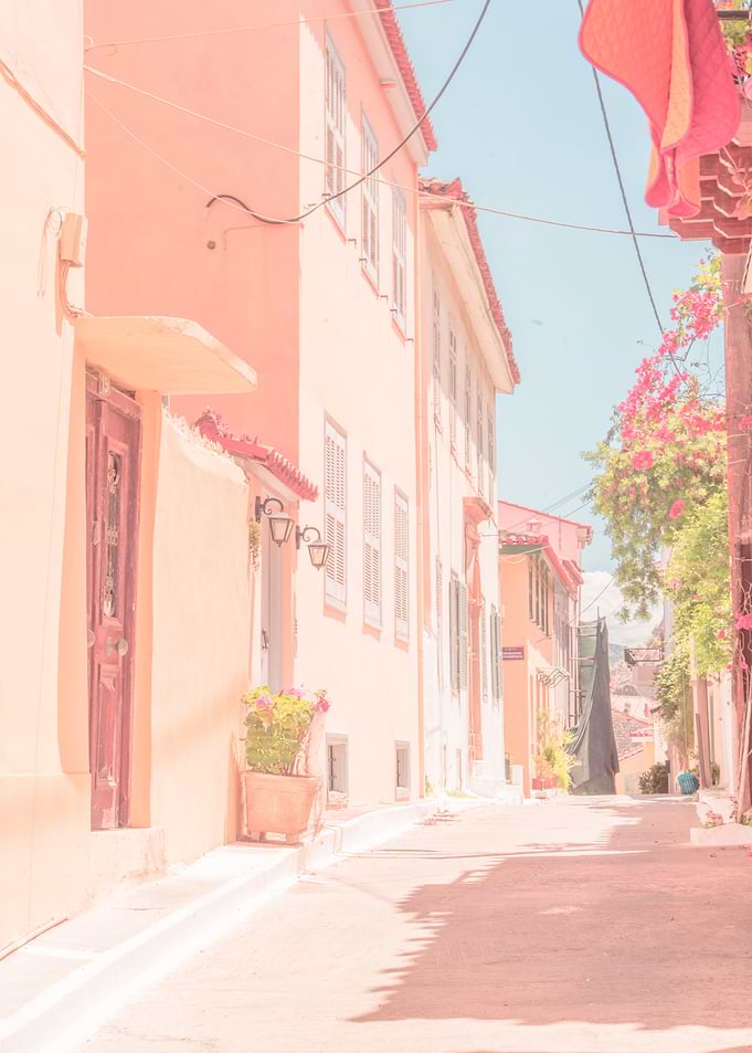 Pink Street in Nafplio