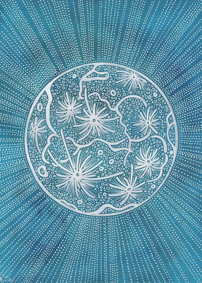 Winter Moon celestial body