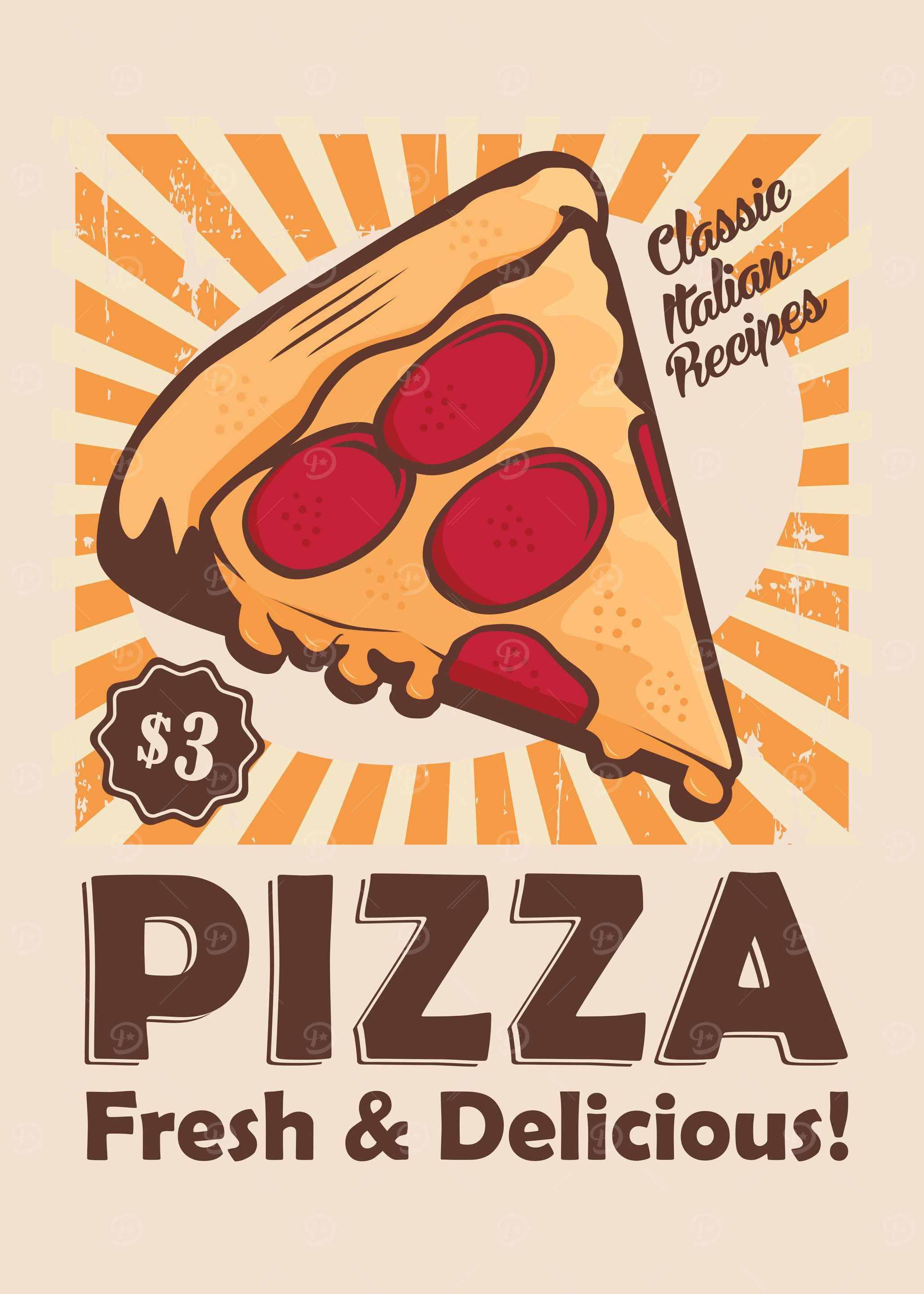 Retro Fresh Pizza