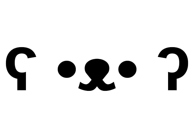 Kaomoji Emoticon Bear