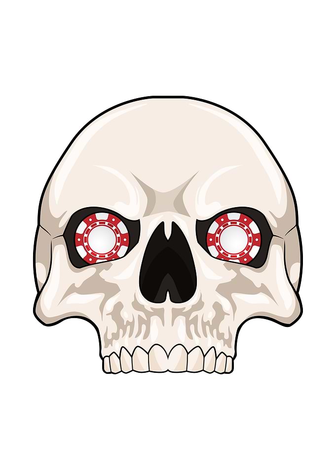 Skull Poker Poker chips