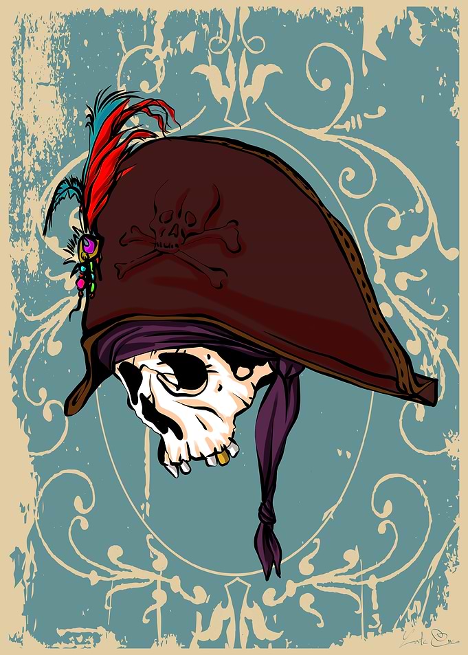 Pirates skull and hat