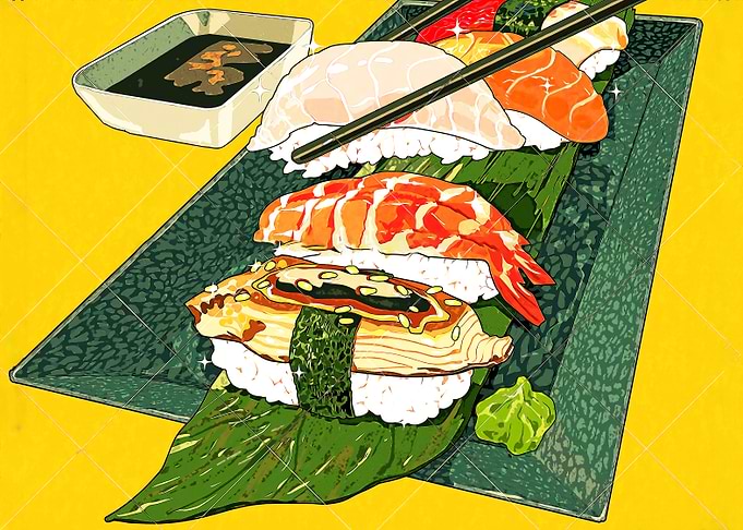 Sushi japanese food