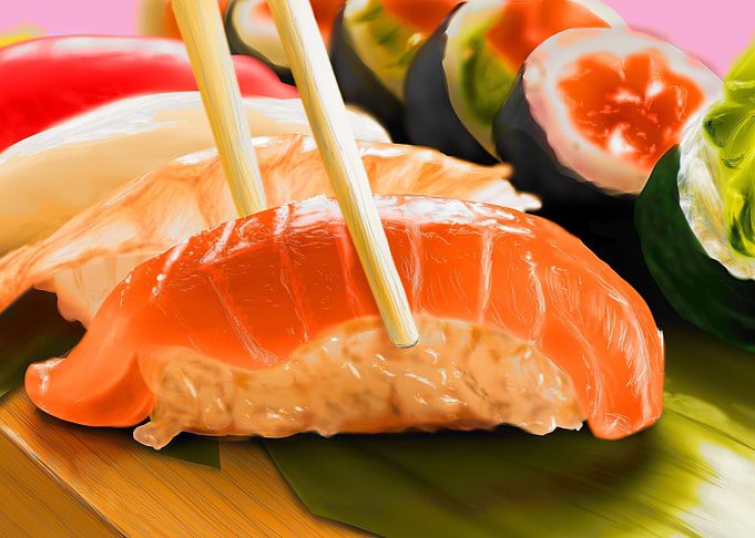 Sushi japanese food