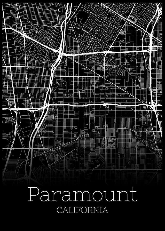 Paramount California map