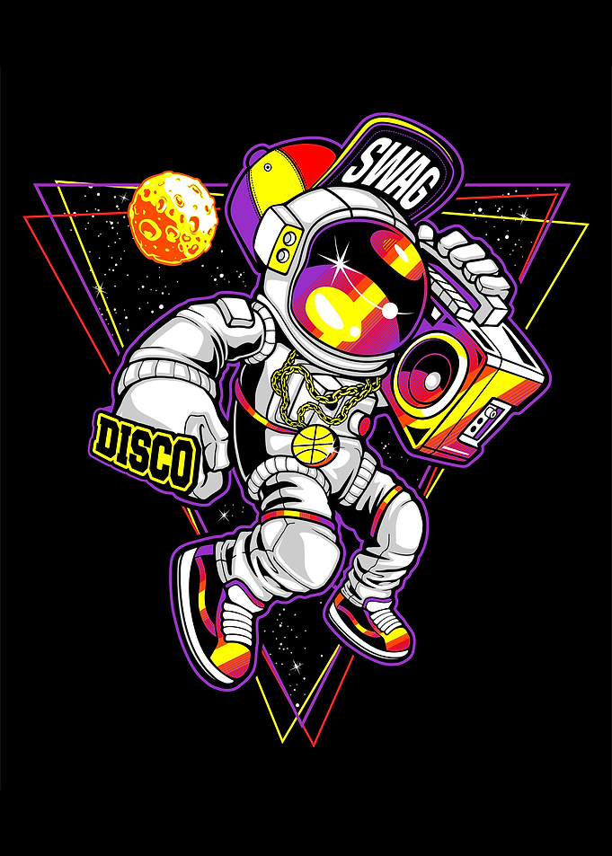 Disco swag astronaut
