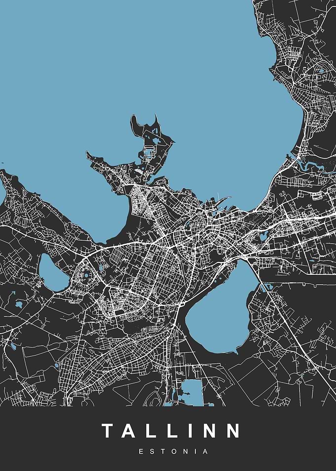 TALLINN Map ESTONIA