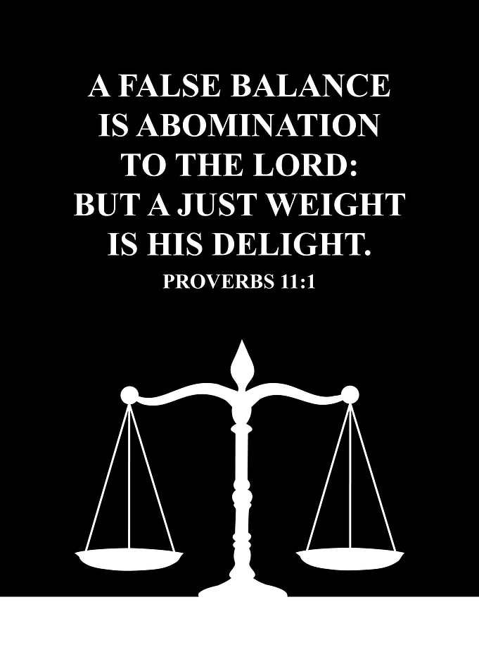 Proverbs 11 1