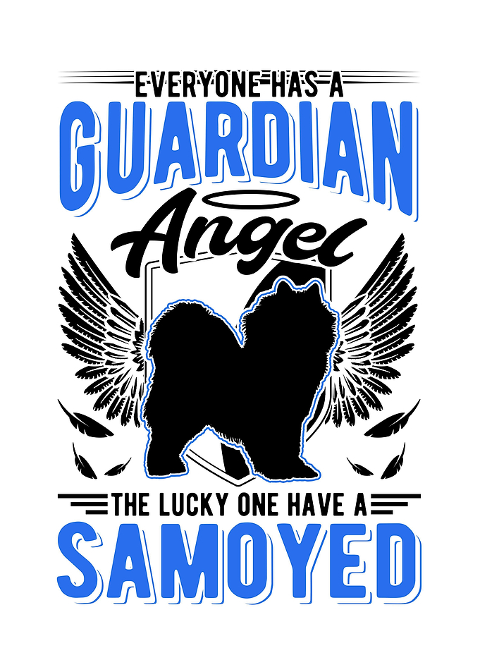 Samoyed Guardian Angel