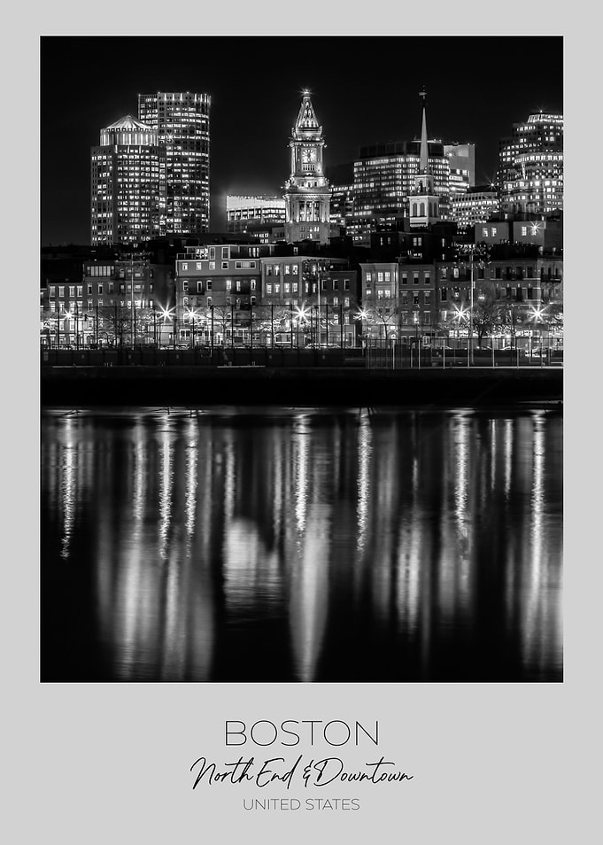 In focus BOSTON at night
