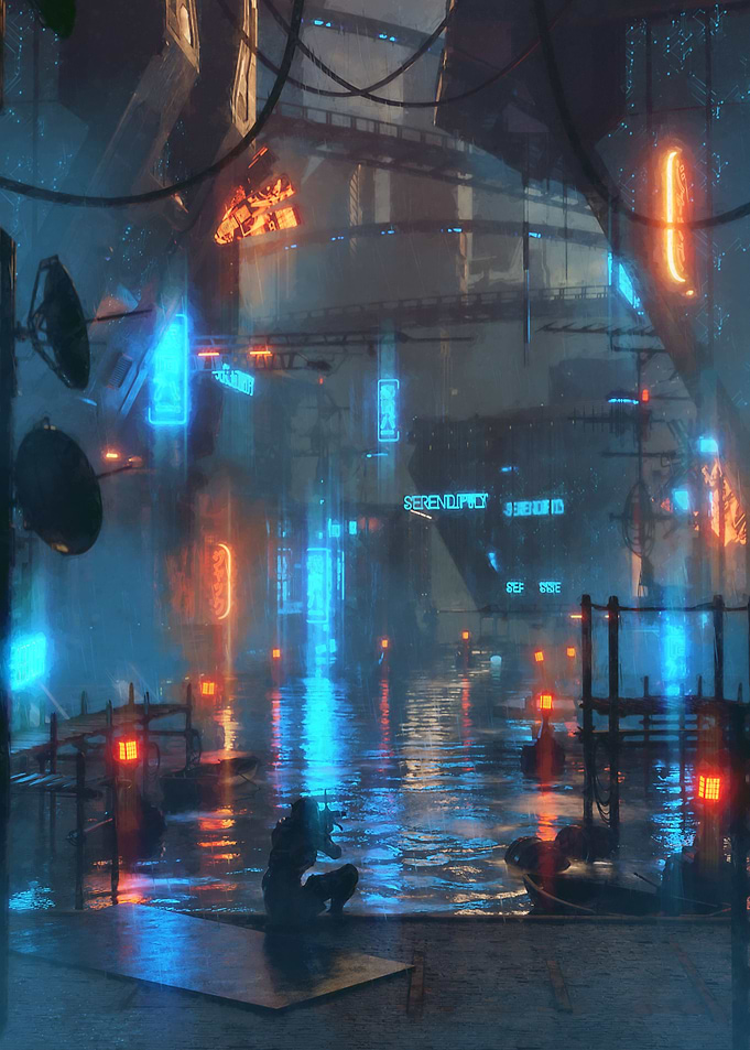 Riverside Cyberpunk City