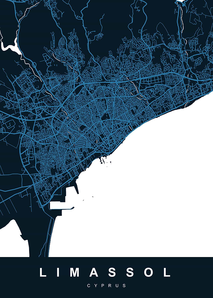 LIMASSOL Map CYPRUS