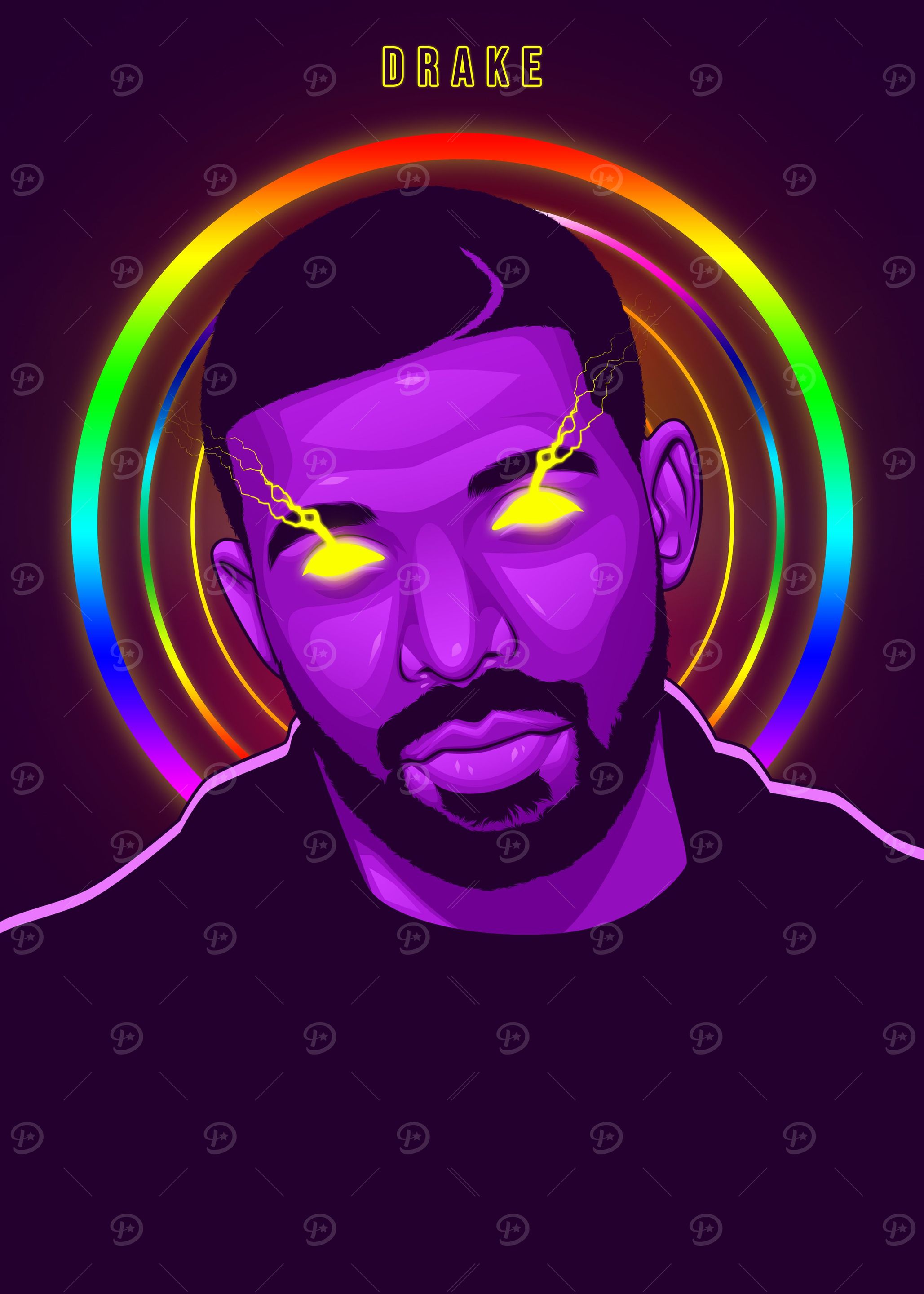 Drake Metal Artwork