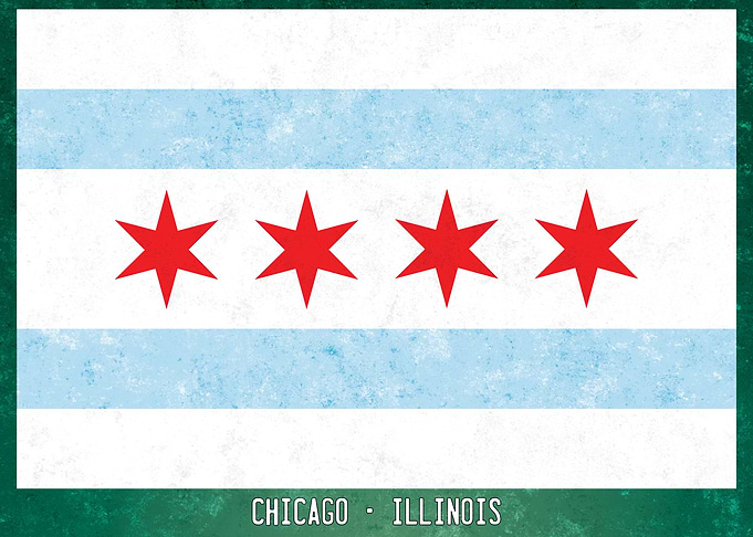 Chicago City Flag