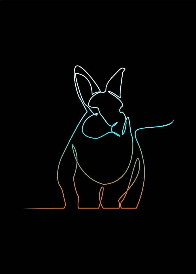 Animal line art collection