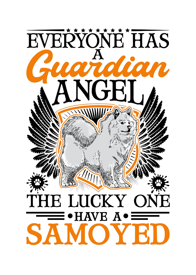 Samoyed Guardian Angel