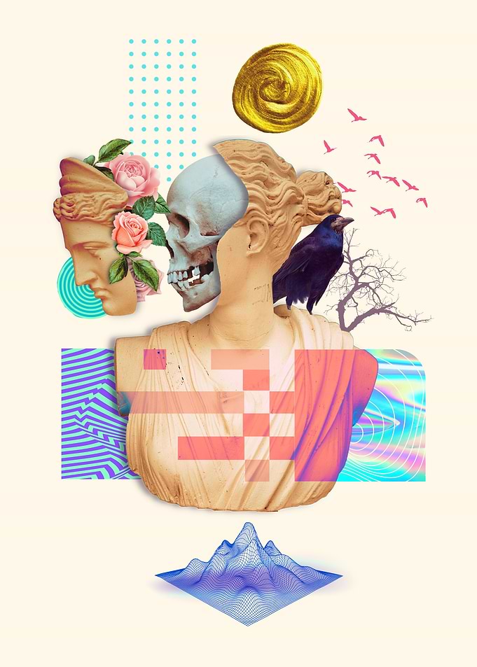Greek Statue Vaporwave 9