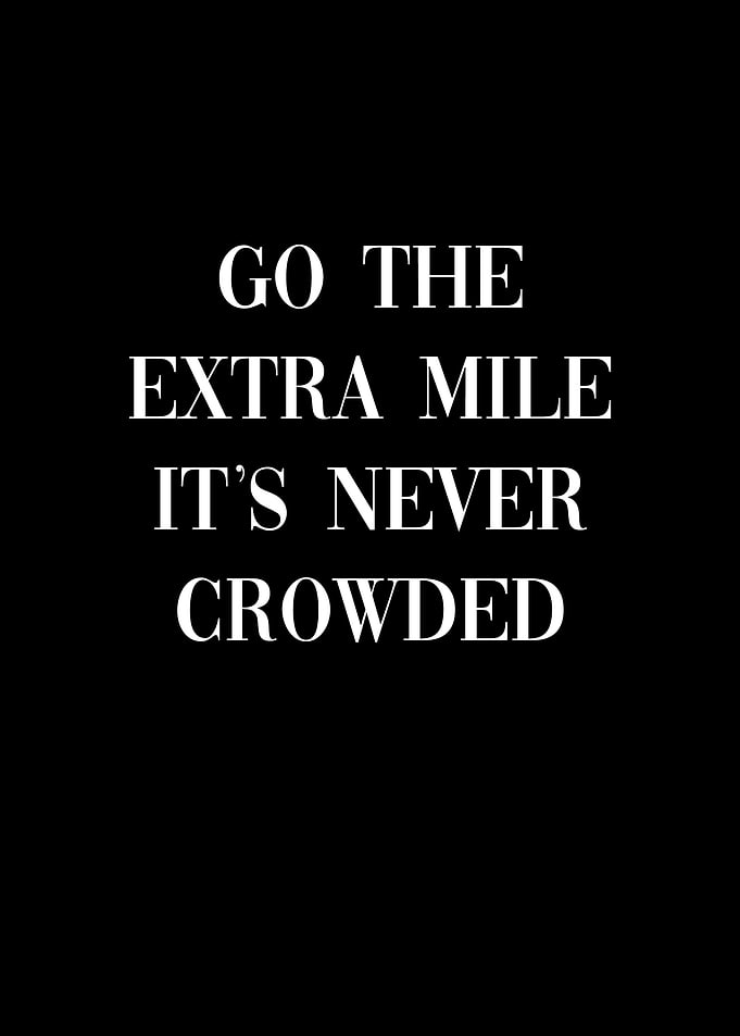 Go The Extra Mile