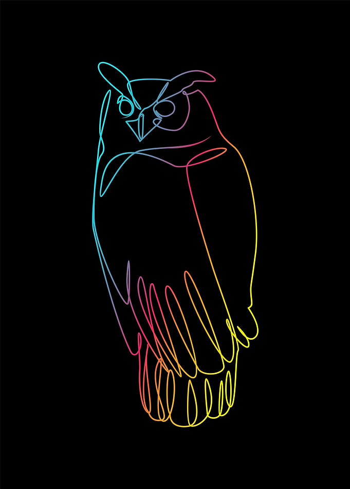 Animal line art collection