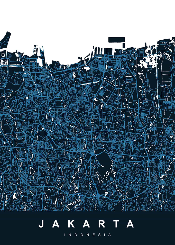 JAKARTA Map Indonesia