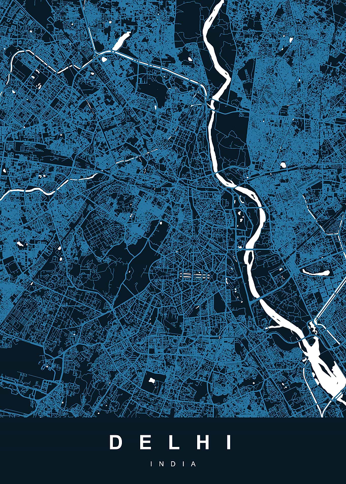 DELHI Map INDIA