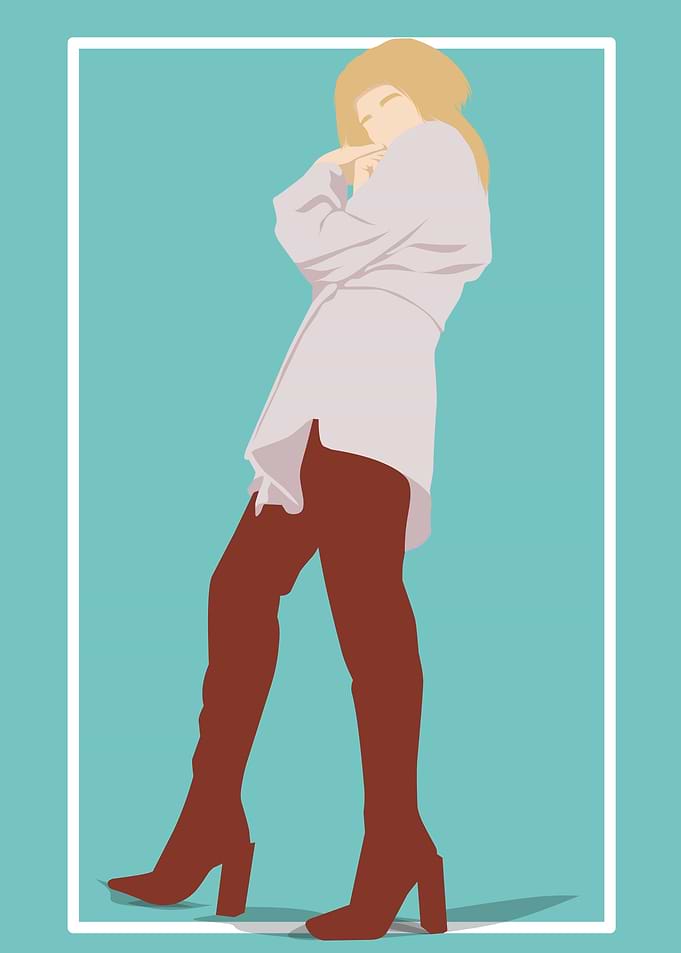 Minimalist cartoon