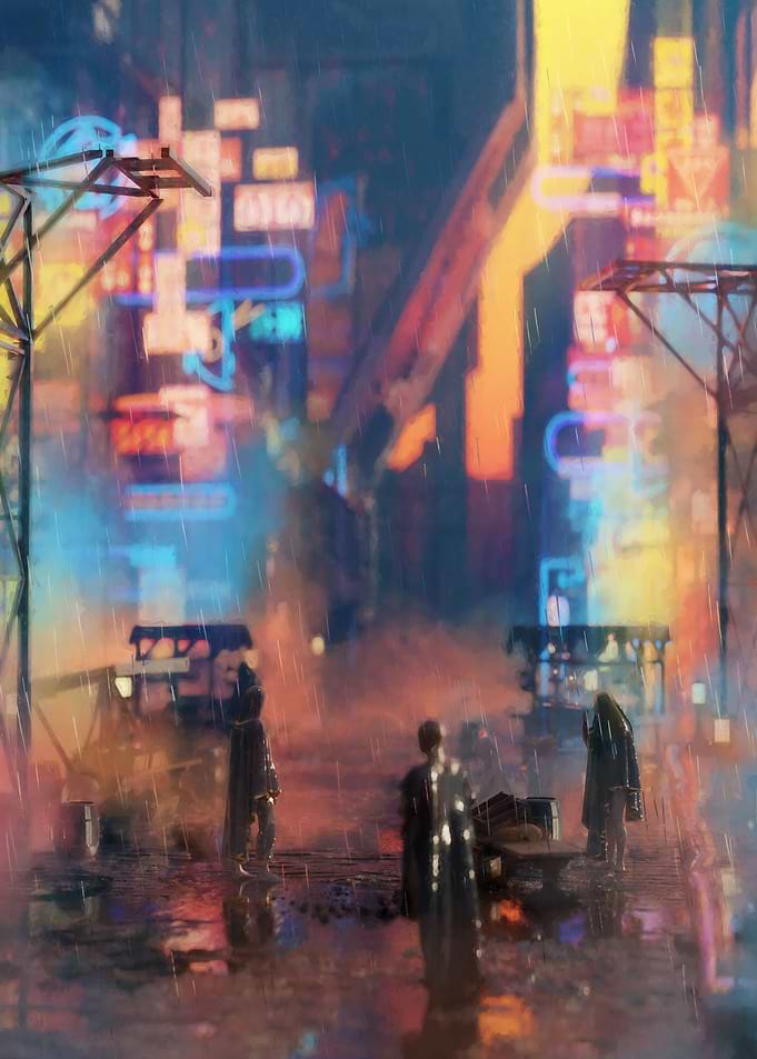 CyberMarket at Dusk