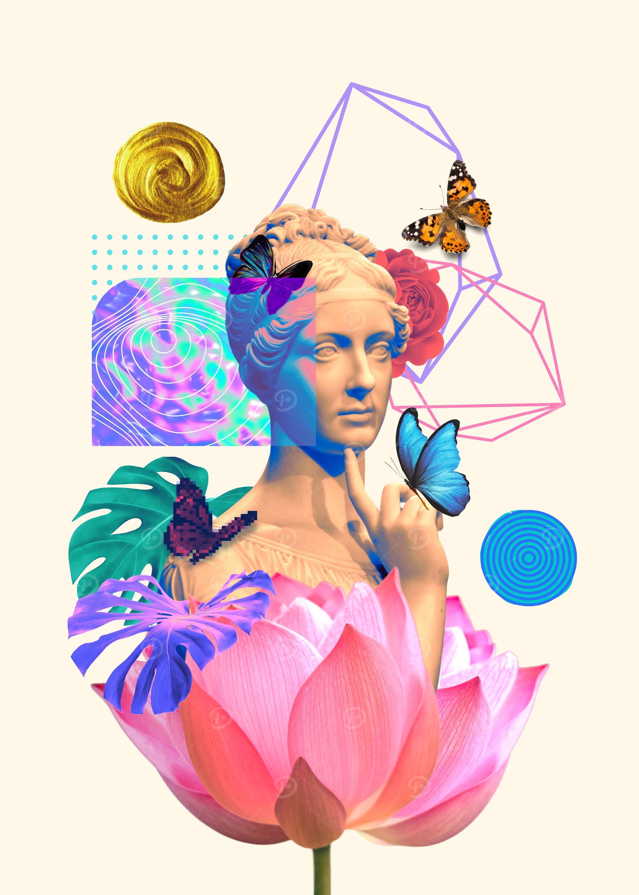 Greek Statue Vaporwave 5
