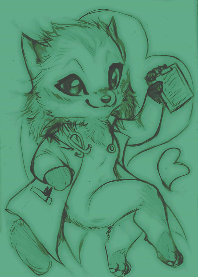Chibi Doctor Wolf