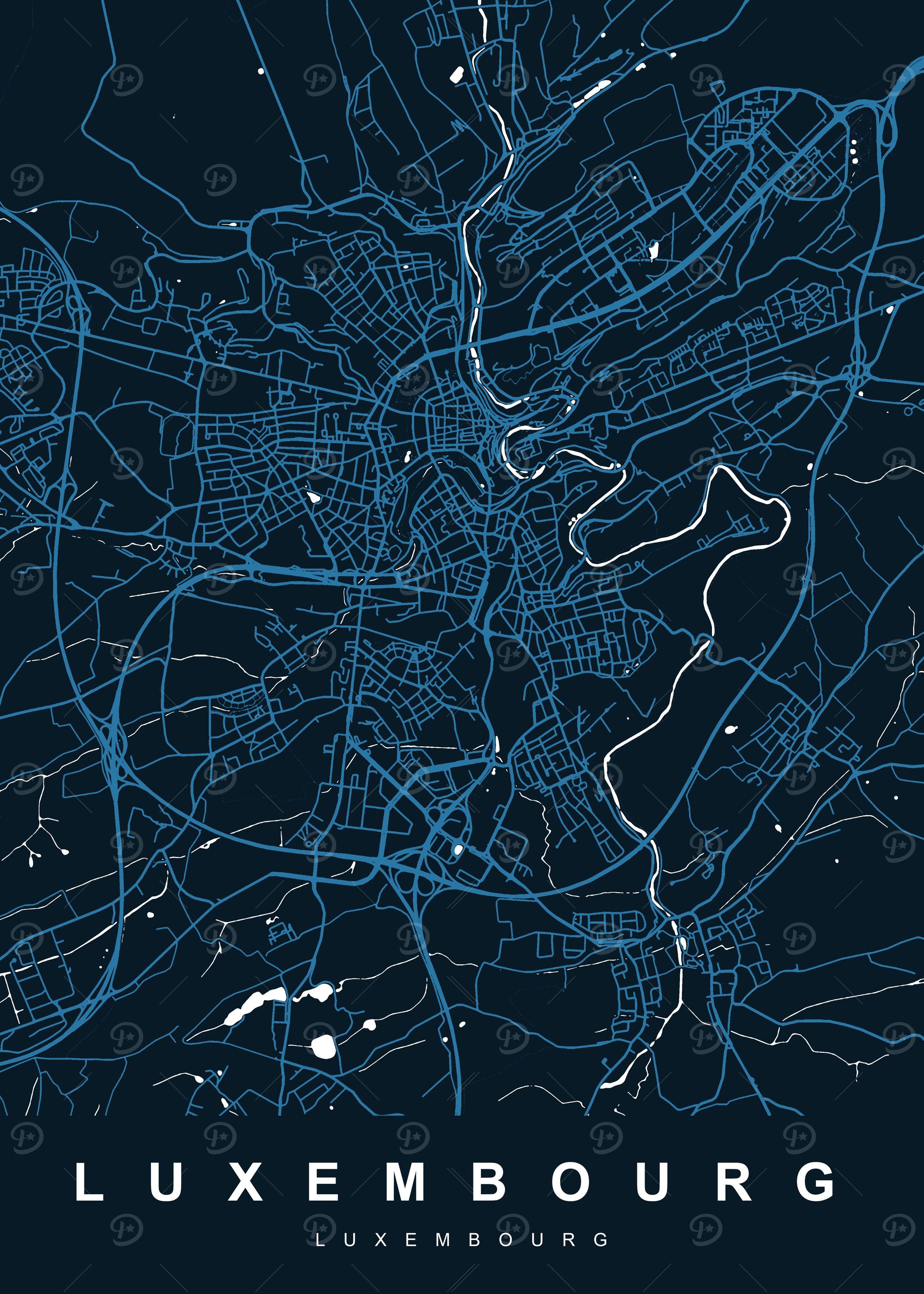 LUXEMBOURG Map