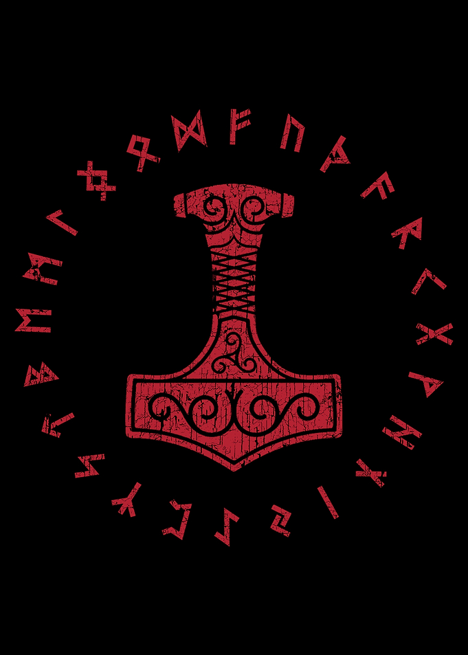 Thors Hammer Viking Runes