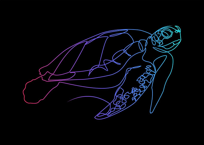 Animal line art collection