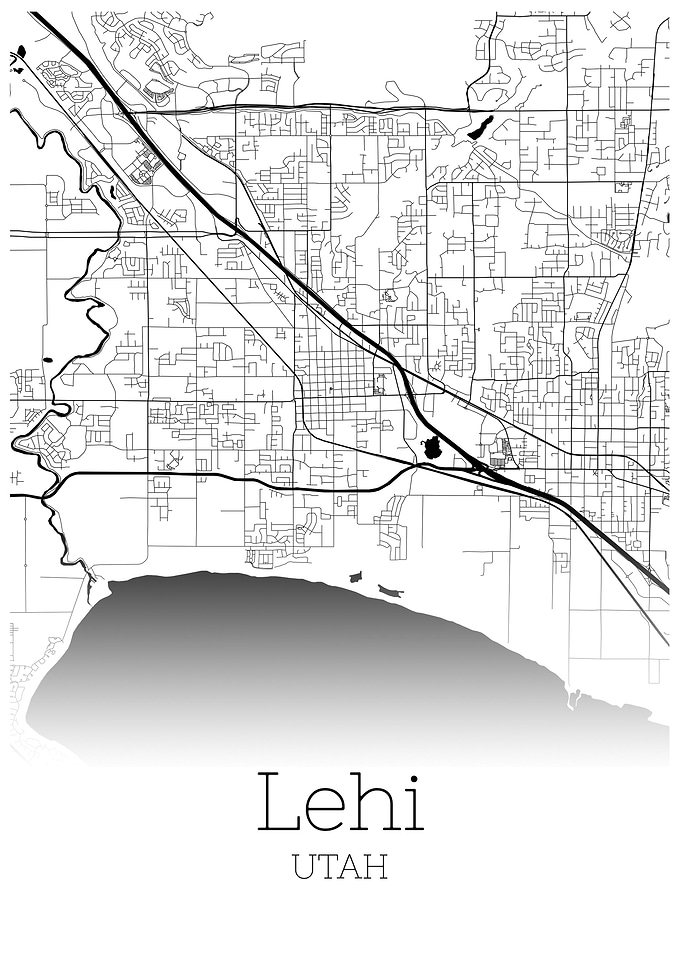 Lehi Utah map