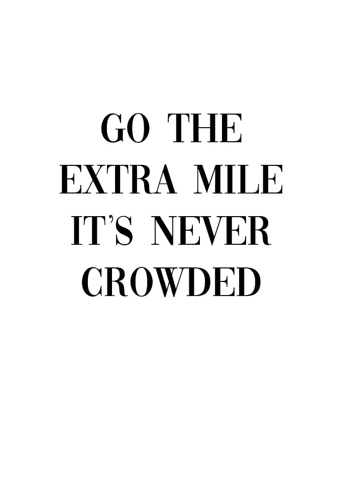 Go The Extra Mile